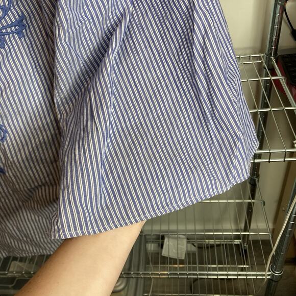 Macy’s INC Women's Embroidered Off Shoulder Blouse Size 3X Peasant Boho Festival - Picture 9 of 11